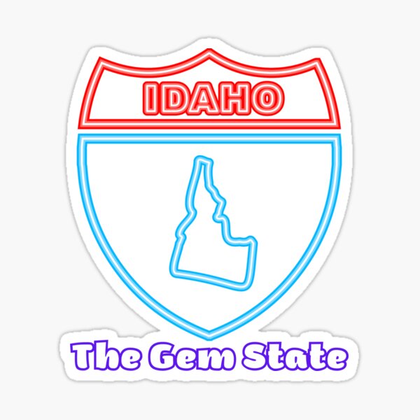 Idaho The Gem State Sticker For Sale By Tubman Redbubble