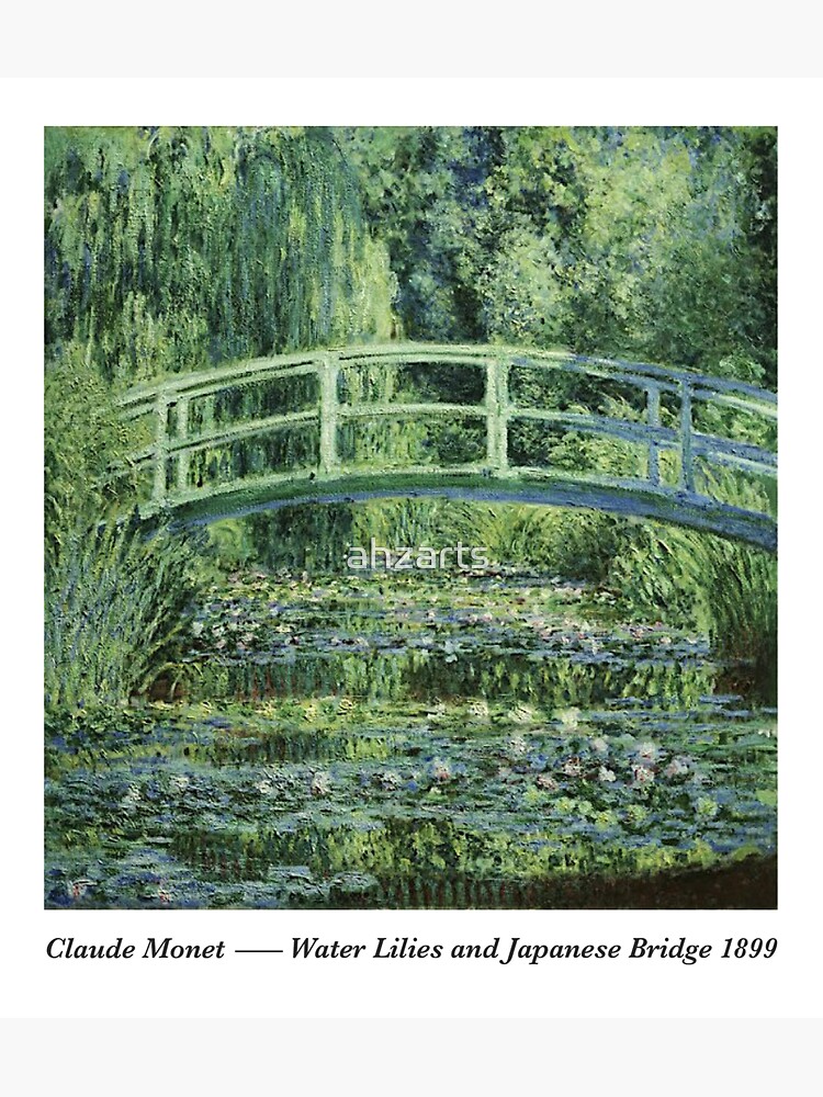 "Water Lilies Bridge Claude Monet" Sticker for Sale by ahzarts | Redbubble