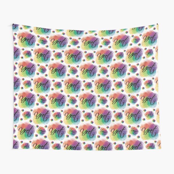 Rainbow Yeet Cloud Tapestry
