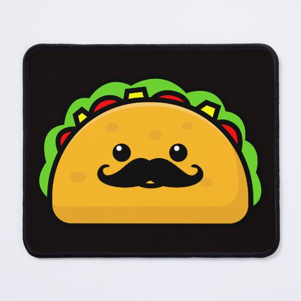 Item preview, Cute Tacos Moustache designed and sold by Buyeseoshop.