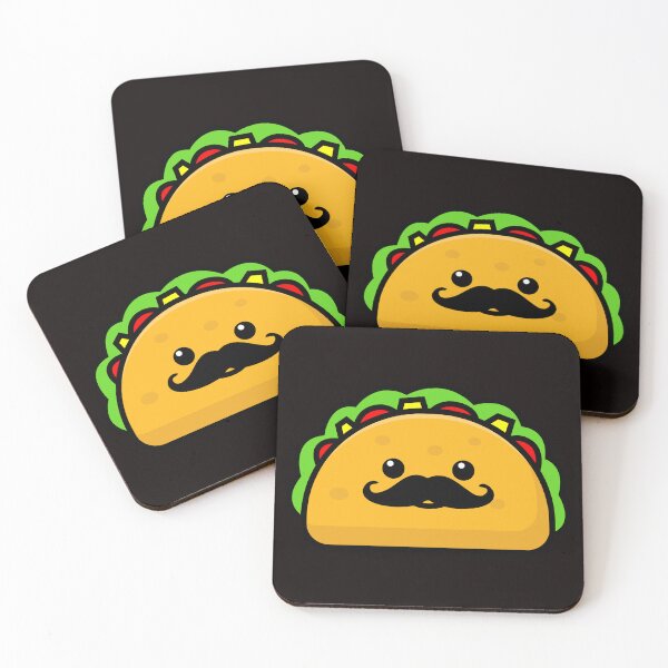 Aperçu de l'œuvre Mignon Tacos Moustache créée et vendue par Buyeseoshop.