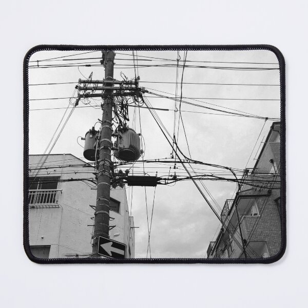 Item preview, Black and White City Wires in Osaka designed and sold by hockeng.