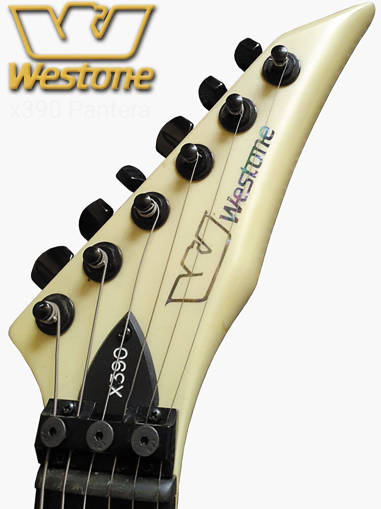 Thumbnail 3 of 3, Sticker, Westone guitars X390 Pantera headstock logo designed and sold by Regal-Music.