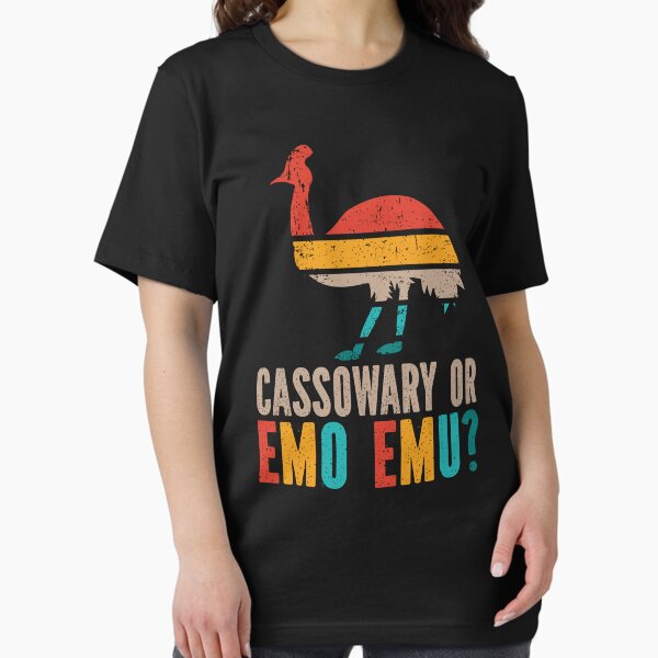 Item preview, Retro Vintage Cassowary or Emo Emu Funny Cassowary designed and sold by eternallygifted.