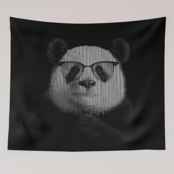 Item preview, PANDA BLACK AND WHITE  designed and sold by UJ7777.