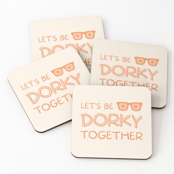 Item preview, Let's Be Dorky Together - Orange designed and sold by sherbyavenue.