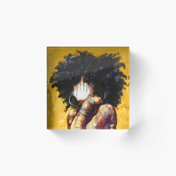 Naturally II GOLD Acrylic Block