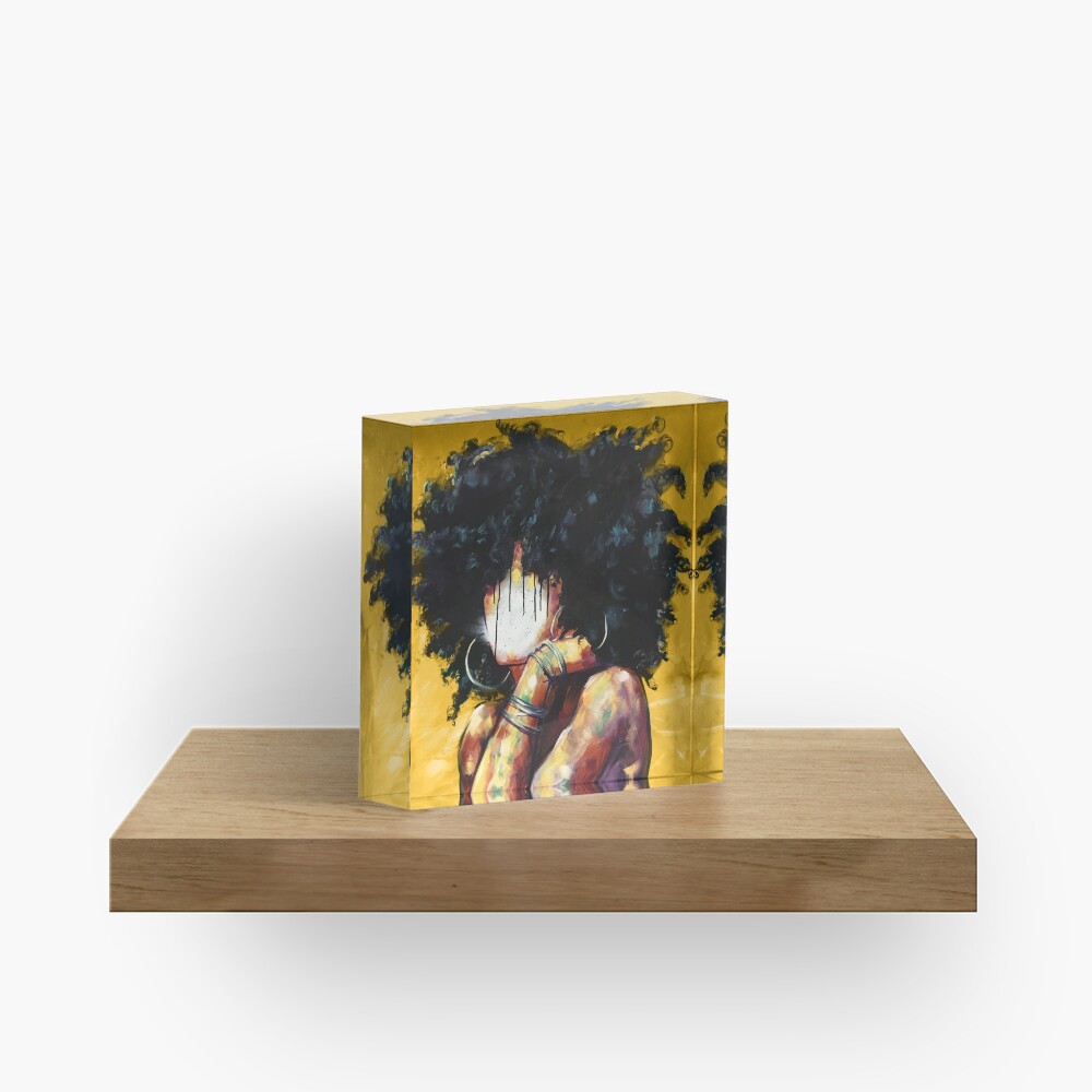 Naturally II GOLD Acrylic Block