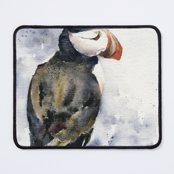 Item preview, Puffin in Iceland art.  Watercolor painting Puffin Iceland  designed and sold by rfoxphoto.
