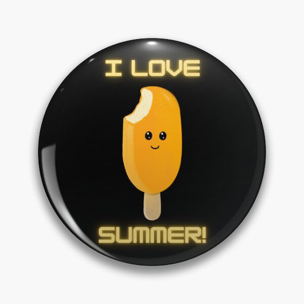 Item preview, I Love Summer! ice lolly, black.  designed and sold by Bumpulous.