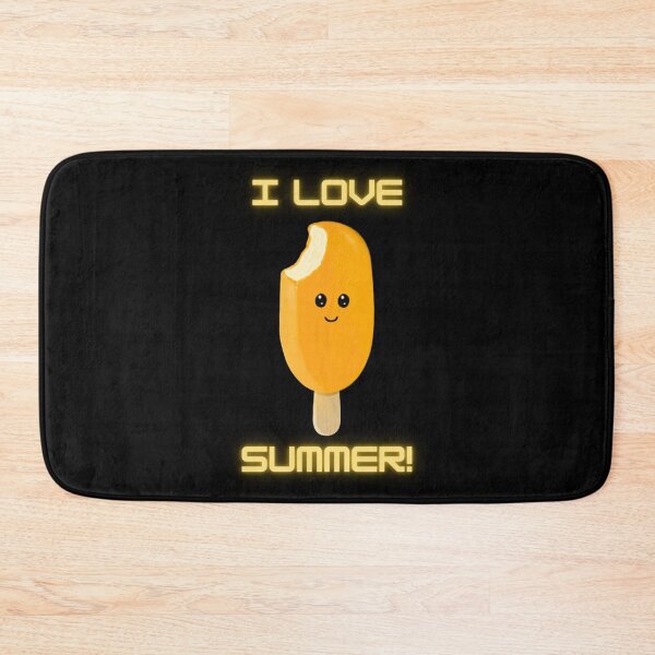 Item preview, I Love Summer! ice lolly, black.  designed and sold by Bumpulous.