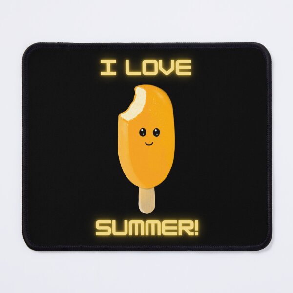Item preview, I Love Summer! ice lolly, black.  designed and sold by Bumpulous.