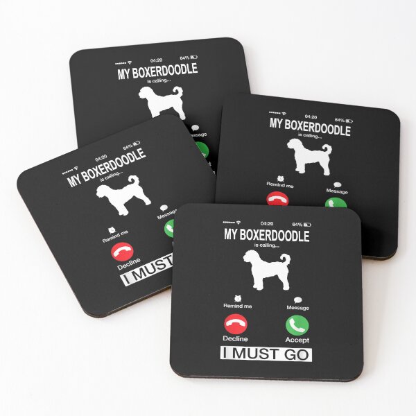 Item preview, My Boxerdoodle Is Calling, Funny Phone Screen Animals Puppy, Boxerdoodle Dog Lover's, Niche Mom Dad Owner Christmas Gift designed and sold by xlnv.