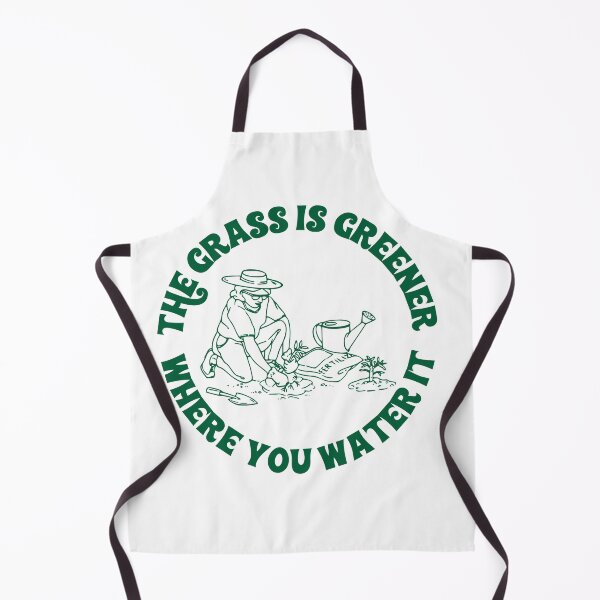 Item preview, Garden Phrase "The Grass is Greener Where You Water It" designed and sold by megtay14.