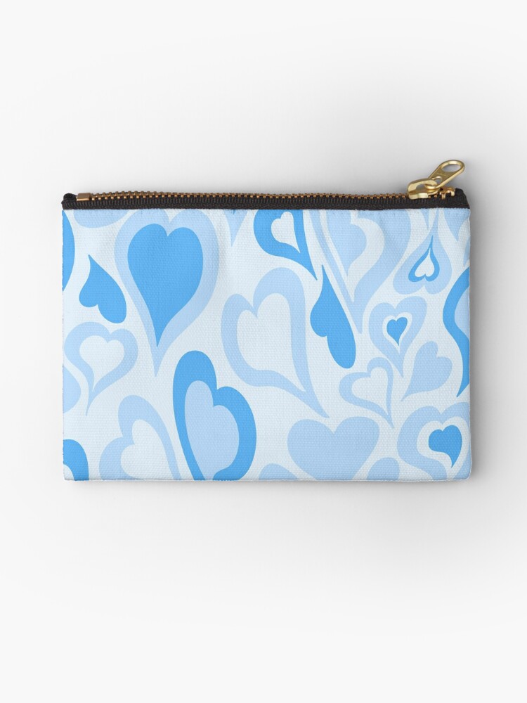 Preppy School Supplies, Preppy, Blue, Preppy Blue, Hearts, Aesthetic,  Preppy Aesthetic Zipper Pouch for Sale by 1StickerShop