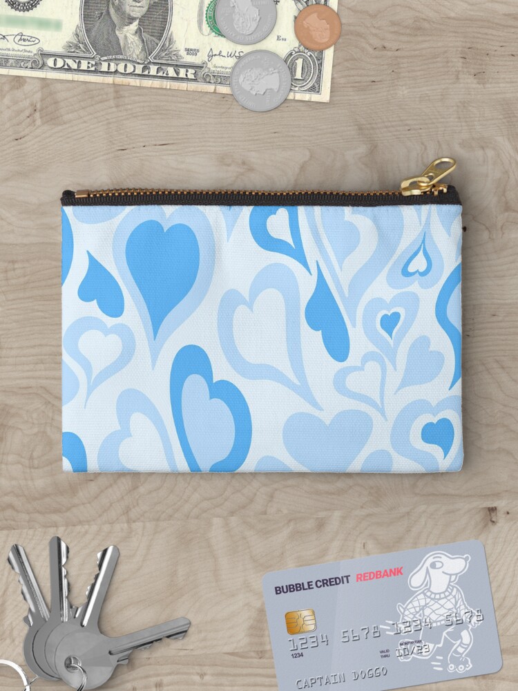 Preppy School Supplies, Preppy, Blue, Preppy Blue, Hearts, Aesthetic,  Preppy Aesthetic Zipper Pouch for Sale by 1StickerShop