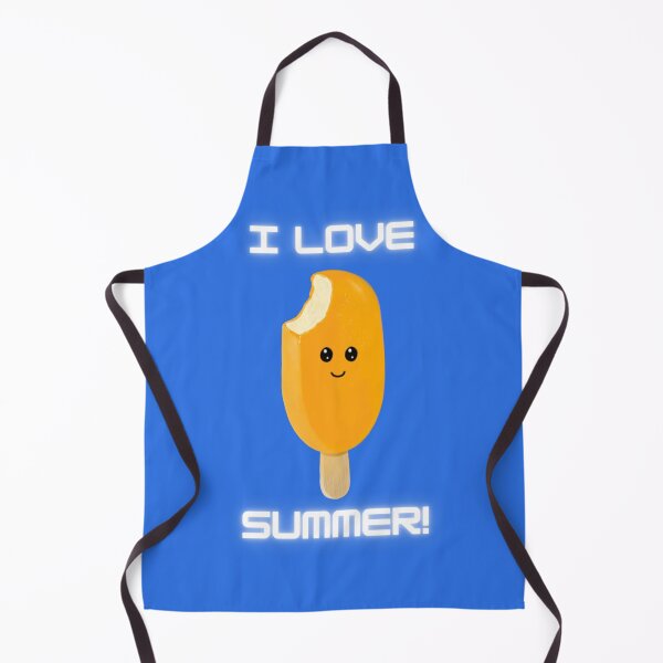 Item preview, I Love Summer! ice lolly, blue. designed and sold by Bumpulous.
