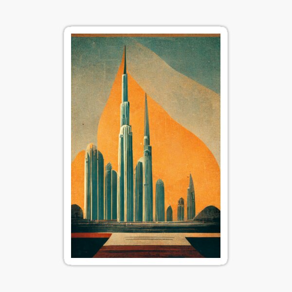Item preview, Dubai Art Deco designed and sold by ArtDecoGecko.