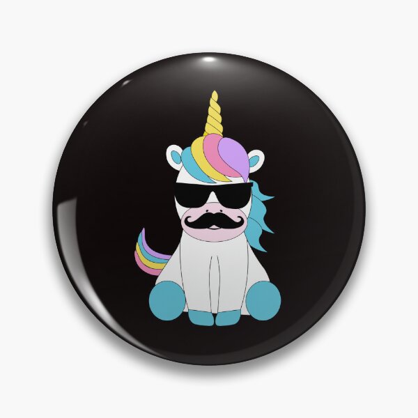 Item preview, Cute Unicorn With Moustache designed and sold by Buyeseoshop.