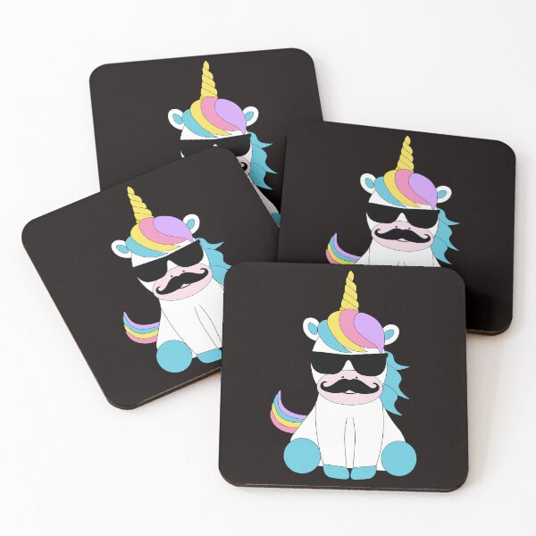 Item preview, Cute Unicorn With Moustache designed and sold by Buyeseoshop.