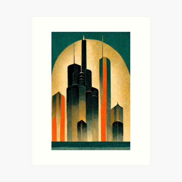 Item preview, Chicago Art Deco designed and sold by ArtDecoGecko.