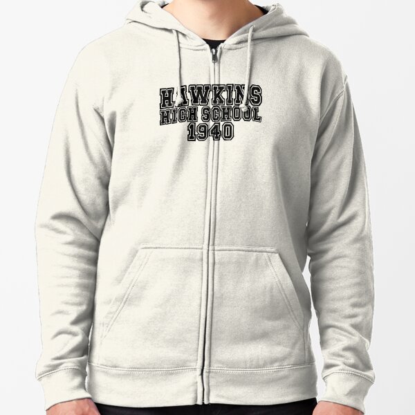 Hawkins High Basketball” graphic tee, pullover hoodie, tank, and