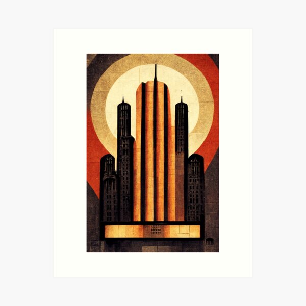 Item preview, Chicago Art Deco designed and sold by ArtDecoGecko.