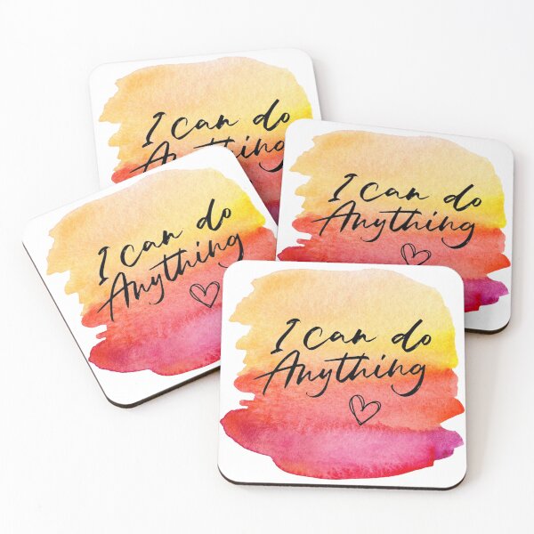 Item preview, I Can Do Anything Inspirational Motivational Quote | Summer Vibes Watercolour: designed and sold by LifeAndWonder.