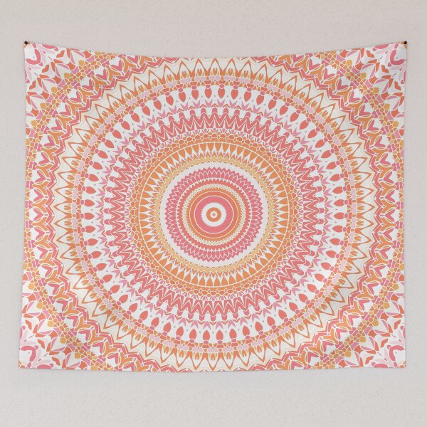 Item preview, Coral Forever Mandala designed and sold by Kelly Dietrich Mandala & Fractal Art.