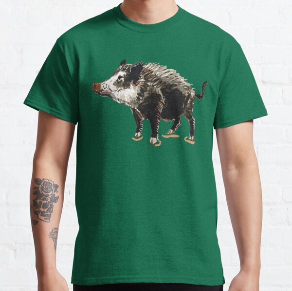 Pig pattern in Forest Green Classic T-Shirt