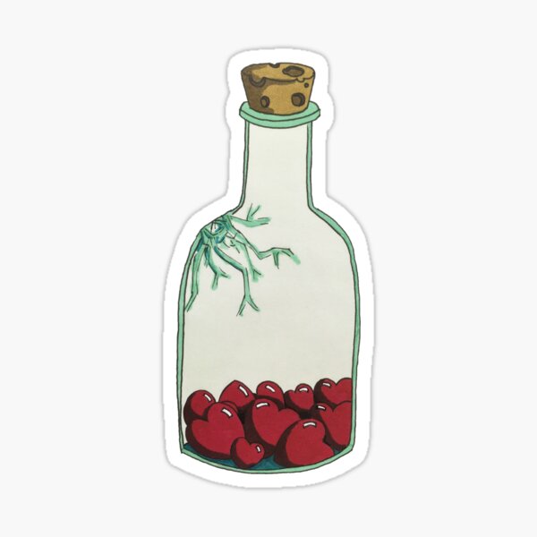 Hearts in Jars Sticker