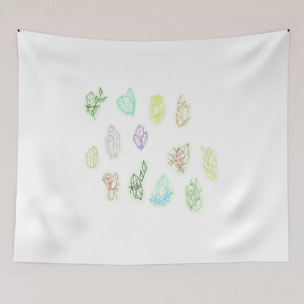 Item preview, Pride crystals and flowers  designed and sold by ArtBySandmage.
