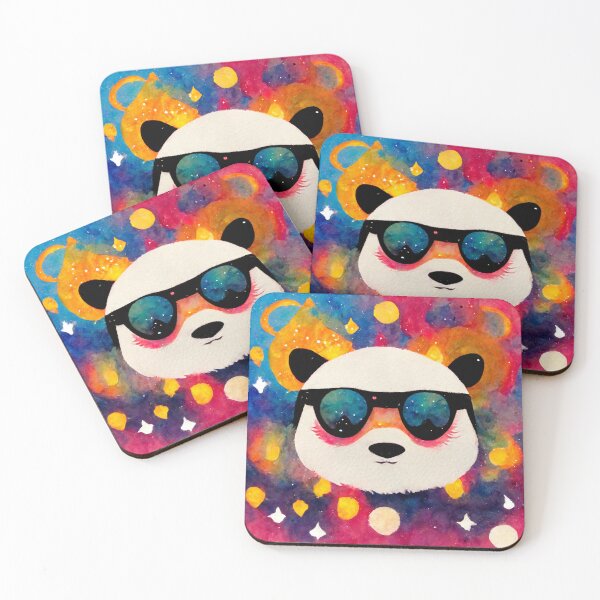 Item preview, Panda Wearing Sunglasses in Space designed and sold by MythicPrompts.