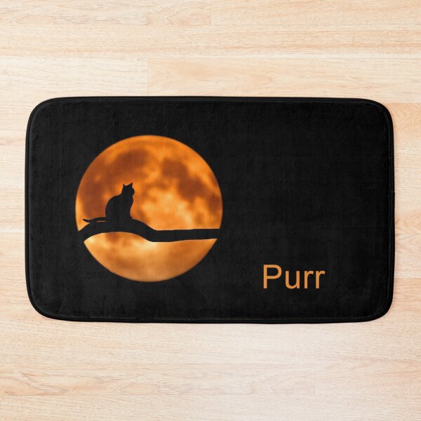 Item preview, ANIMALS #88 - Full Golden Moon with Cat Silhouette - Purr designed and sold by DEL-Productions.