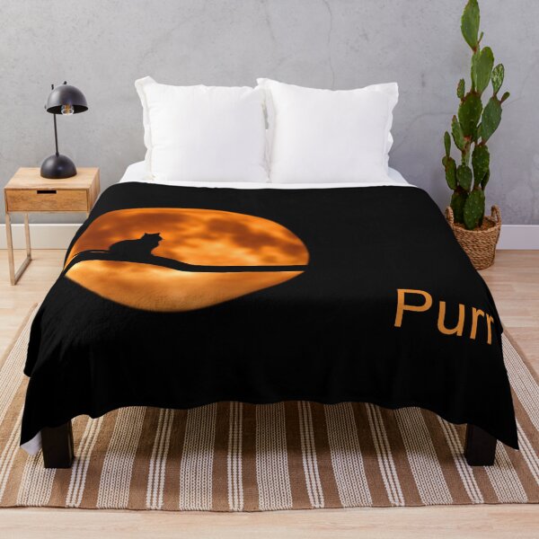 Item preview, ANIMALS #88 - Full Golden Moon with Cat Silhouette - Purr designed and sold by DEL-Productions.