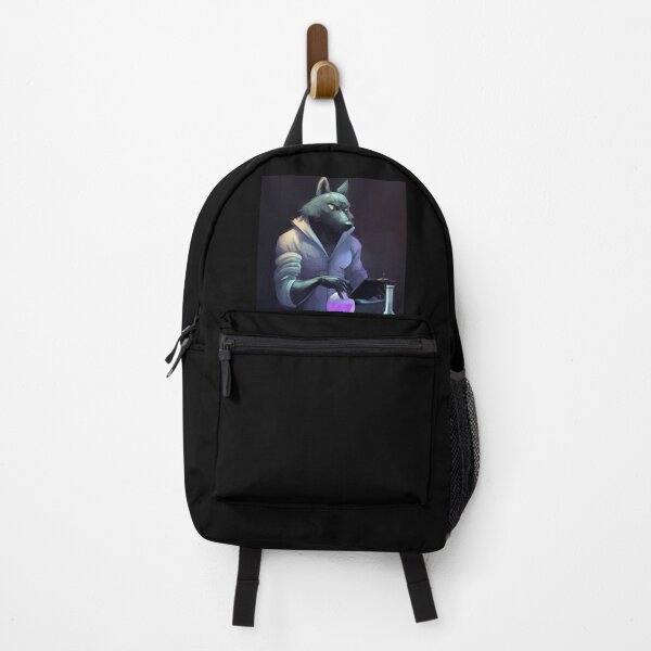 Item preview, Wolf Mad Scientist Mixing Dark Chemicals designed and sold by Parag's Travel Shop.
