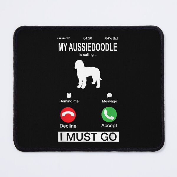 Item preview, My Aussiedoodle Is Calling, Funny Phone Screen Animals Puppy, Aussiedoodle Dog Lover's, Niche Mom Dad Owner Christmas Gift designed and sold by xlnv.