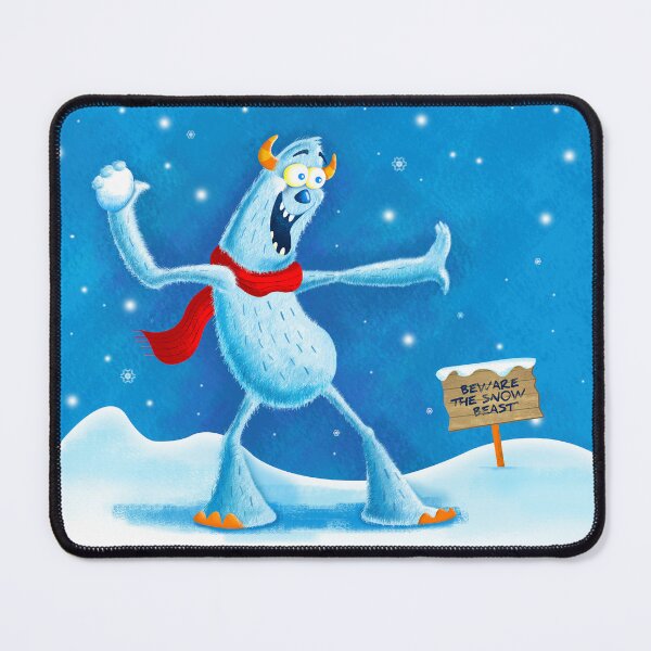 Item preview, Snow Beast throwing snowballs designed and sold by DavidBirkeArt.