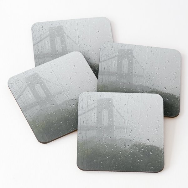 Item preview, George Washington Bridge on a rainy afternoon designed and sold by HarrietRGoren.