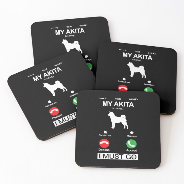Artikelvorschau, Mein Akita-Pit ruft, lustiger Welpe mit Telefonbildschirm-Tieren, Akita-Pit-Hundeliebhaber, Nischen-Mutter-Vater-Besitzer, Weihnachtsgeschenk entworfen und verkauft von xlnv.