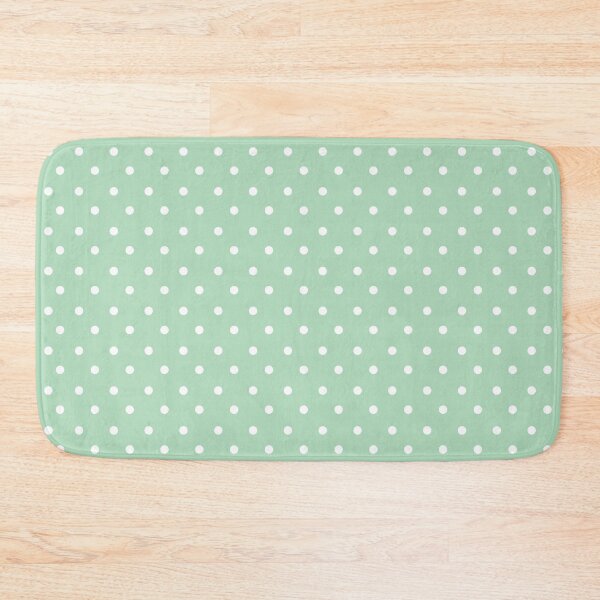 Item preview, Tiny White Polka Dots On Mint Green Background designed and sold by burbankdesigns.