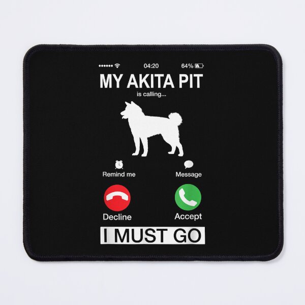 Item preview, My Akita Is Calling, Funny Phone Screen Animals Puppy, Akita Dog Lover's, Niche Mom Dad Owner Christmas Gift designed and sold by xlnv.