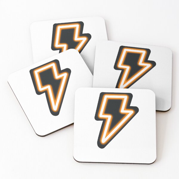 Item preview, Neon Orange Lightning Bolt designed and sold by CalliesArt.