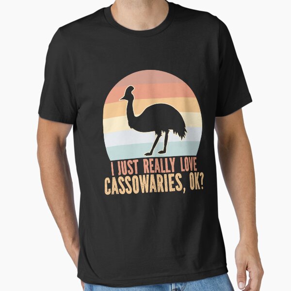 Item preview, I Just Really Love Cassowaries Retro Sunset Cassowary Love designed and sold by eternallygifted.