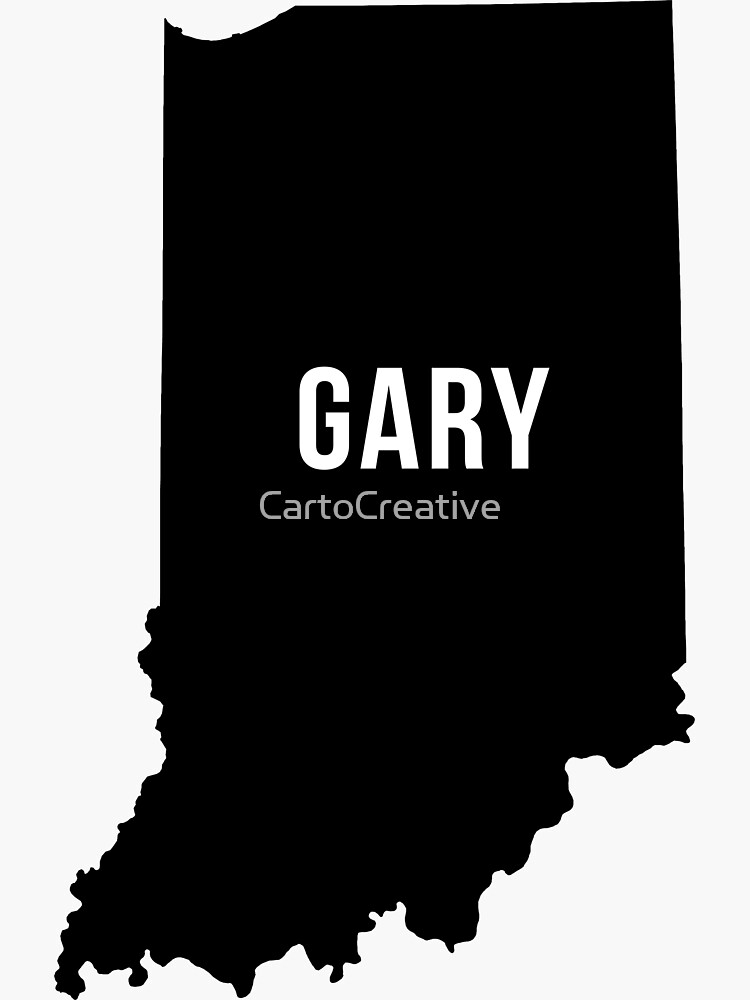 "Gary, Indiana Silhouette" Sticker for Sale by CartoCreative Redbubble