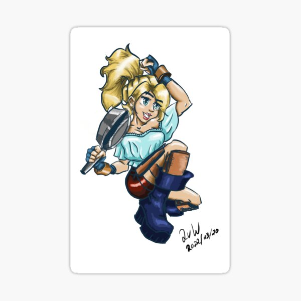Item preview, Halfling girl with pan designed and sold by ShikaZarts.