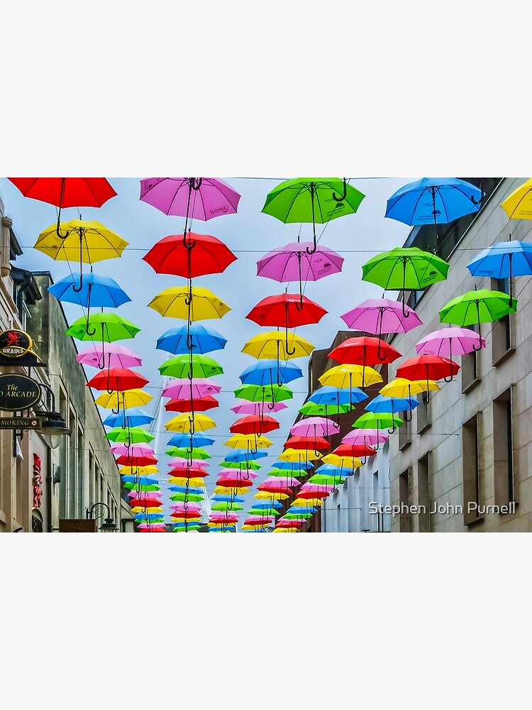 "Cardiff Neurodiversity Umbrellas" Poster for Sale by silversnapper1