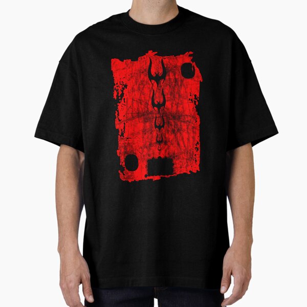 vintage)003_i+7RED-art-eddyscap Camiseta oversize