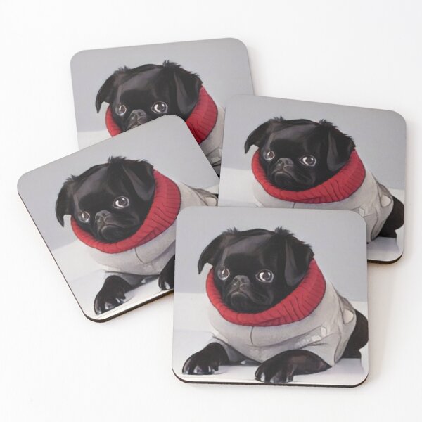 Item preview, Black  pug  designed and sold by Pontom46.
