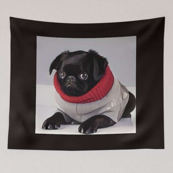 Item preview, Black  pug  designed and sold by Pontom46.